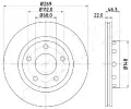 ASHIKA Brzdov kotou - 269 mm ‐ ASH 61-00-0913