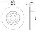 ASHIKA Brzdov kotou - 256 mm ASH 61-00-0928, 61-00-0928