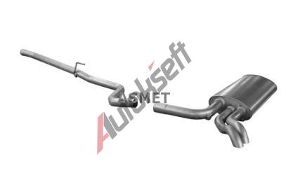 ASMET Zadní tlumič výfuku ASM 01.076, 01.076 ASMET Zadní tlumič výfuku ASM 01.076, 01.076