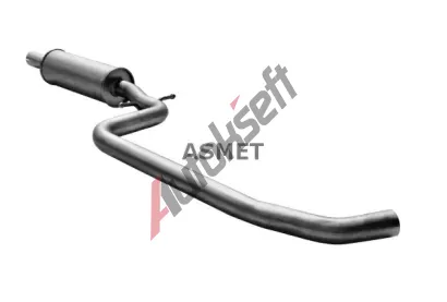 ASMET Střední tlumič výfuku ASM 03.126, 03.126  ASMET Střední tlumič výfuku ASM 03.126, 03.126