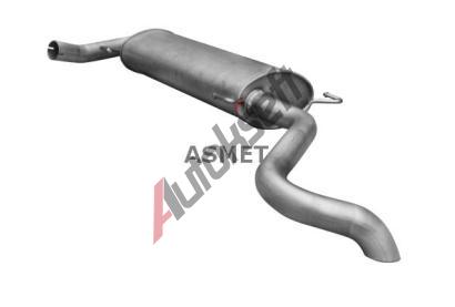 ASMET Zadní tlumič výfuku ASM 09.110, 09.110 ASMET Zadní tlumič výfuku ASM 09.110, 09.110