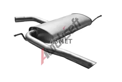 ASMET Zadní tlumič výfuku ASM 19.037, 19.037  ASMET Zadní tlumič výfuku ASM 19.037, 19.037