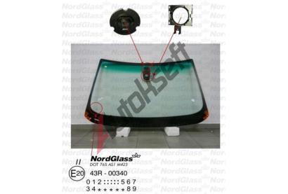 NordGlass eln sklo - zelen / zelen pruh / senzor ASNG 2445AGSGNMV6T, 2445AGSGNMV6T