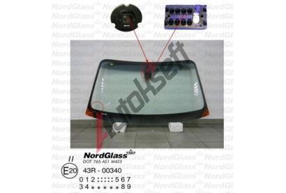 NordGlass �eln� sklo - zelen� - �ed� pruh - senzor ASNG 2448AGNGYMV1B, 2448AGNGYMV1B