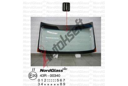 NordGlass �eln� sklo - zelen� - modr� pruh ASNG 5439AGSBL, 5439AGSBL