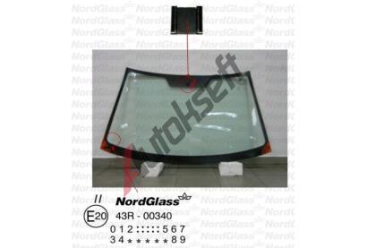 NordGlass eln sklo - zelen ASNG 6007AGS, 6007AGS