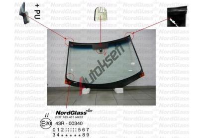 NordGlass Čelní sklo - zelené - modrý pruh ASNG 6032AGSBLVZ, 6032AGSBLVZ NordGlass Čelní sklo - zelené - modrý pruh ASNG 6032AGSBLVZ, 6032AGSBLVZ
