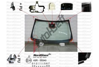 NordGlass eln sklo - zelen - senzor ASNG 6293AGNMVWZ1R, 6293AGNMVWZ1R