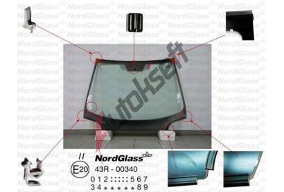 NordGlass Čelní sklo - zelené ASNG 6544AGSVZ, 6544AGSVZ NordGlass Čelní sklo - zelené ASNG 6544AGSVZ, 6544AGSVZ