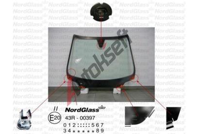 NordGlass eln sklo - zelen ASNG 6554AGSVW, 6554AGSVW