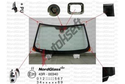 NordGlass �eln� sklo - zelen� - senzor ASNG 7038AGSMVW, 7038AGSMVW