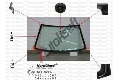 NordGlass eln sklo - zelen ASNG 7609AGNZ, 7609AGNZ