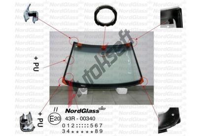 NordGlass eln sklo - zelen - ed pruh - senzor ASNG 7807AGNGYMVW1K, 7807AGNGYMVW1K