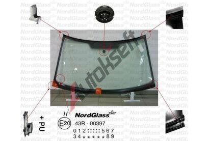 NordGlass eln sklo - zelen ASNG 7811AGSVW, 7811AGSVW