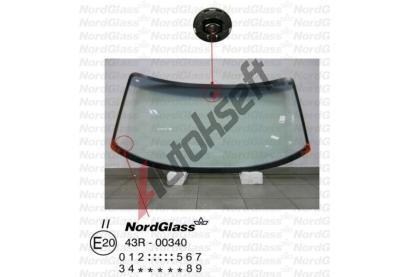 NordGlass eln sklo - zelen - ed pruh ASNG 8537AGNGY, 8537AGNGY