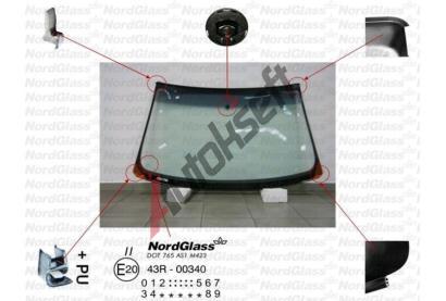 NordGlass čelní - zelené - šedý pruh ASNG 8565AGNGYVZ, 8565AGNGYVZ  NordGlass čelní - zelené - šedý pruh ASNG 8565AGNGYVZ, 8565AGNGYVZ