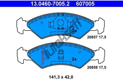 ATE Sada brzdovch destiek AT 20857, AT 607005