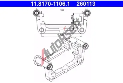 ATE Drk brzdovho tmenu AT 260113, 11.8170-1106.1