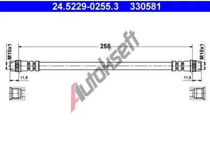 ATE Brzdov hadice - 255 mm AT 330581, 24.5229-0255.3