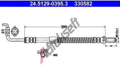 ATE Brzdov� hadice - 395 mm AT 330582, 24.5129-0395.3