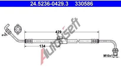 ATE Brzdov hadice - 429 mm AT 330586, 24.5236-0429.3