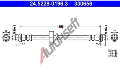 ATE Brzdov� hadice - 195 mm AT 330656, 24.5228-0196.3
