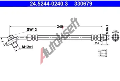 ATE Brzdov hadice - 240 mm AT 330679, 24.5244-0240.3