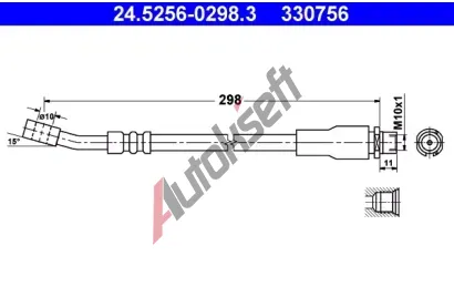 ATE Brzdov hadice - 298 mm AT 330756, 24.5256-0298.3