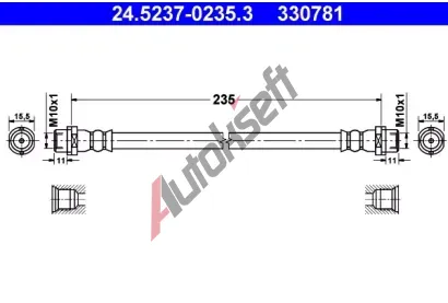 ATE Brzdov hadice - 235 mm AT 330781, 24.5237-0235.3