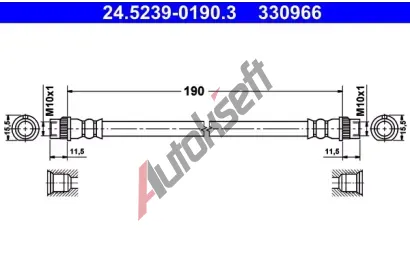 ATE Brzdov hadice - 190 mm AT 330966, 24.5239-0190.3