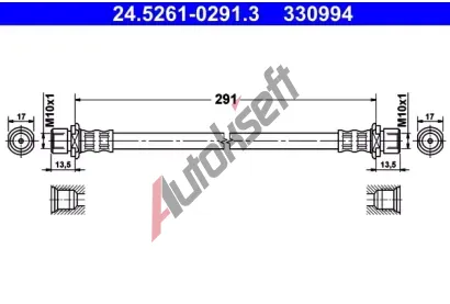 ATE Brzdov hadice - 291 mm AT 330994, 24.5261-0291.3