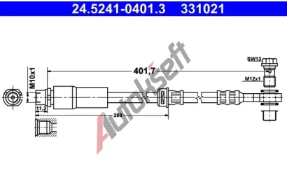 ATE Brzdov hadice - 401,7 mm AT 331021, 24.5241-0401.3