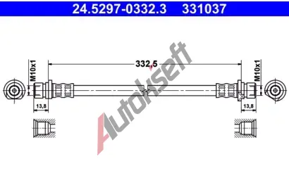 ATE Brzdov hadice - 332,5 mm AT 331037, 24.5297-0332.3