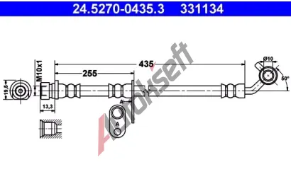 ATE Brzdov hadice - 435 mm AT 331134, 24.5270-0435.3