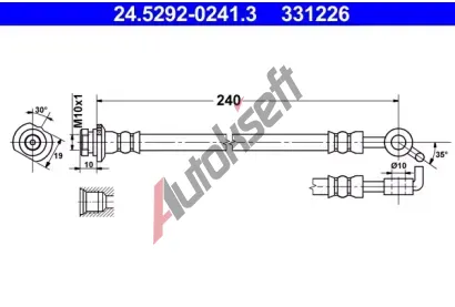 ATE Brzdov hadice - 240 mm AT 331226, 24.5292-0241.3