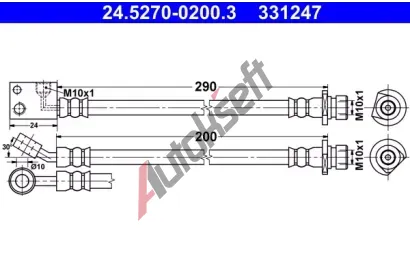 ATE Brzdov� hadice - 200 mm AT 331247, 24.5270-0200.3