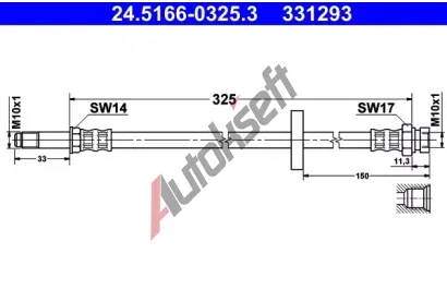 ATE Brzdov hadice AT 331293, 24.5166-0325.3