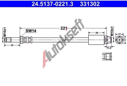 ATE Brzdov hadice AT 331302, 24.5137-0221.3