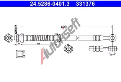 ATE Brzdová hadice AT 331376, 24.5286-0401.3 ATE Brzdová hadice AT 331376, 24.5286-0401.3