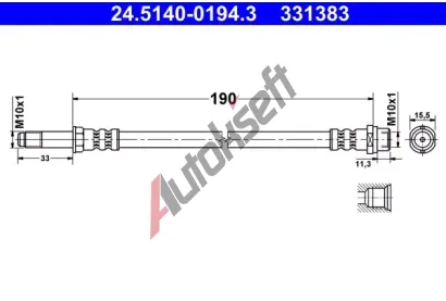 ATE Brzdov hadice AT 331383, 24.5140-0194.3