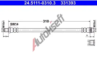 ATE Brzdov� hadice AT 331393, 24.5111-0310.3