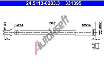 ATE Brzdov hadice AT 331395, 24.5113-0283.3