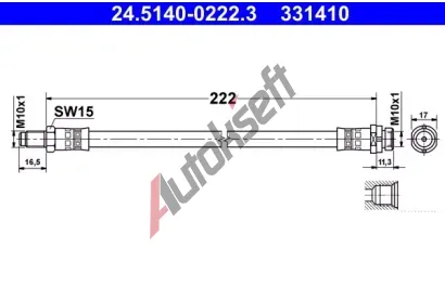ATE Brzdov hadice AT 331410, 24.5140-0222.3