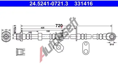 ATE Brzdov� hadice AT 331416, 24.5241-0721.3