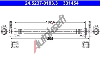 ATE Brzdov hadice AT 331454, 24.5237-0183.3