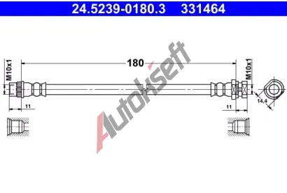 ATE Brzdov hadice AT 331464, 24.5239-0180.3