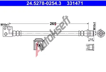 ATE Brzdov� hadice AT 331471, 24.5278-0254.3