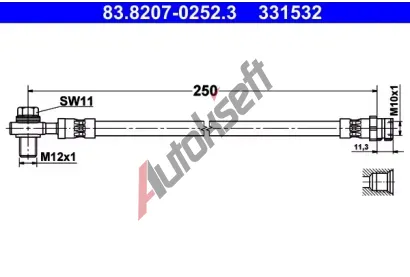 ATE Brzdov hadice AT 331532, 83.8207-0252.3