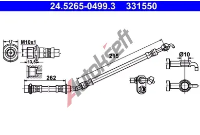 ATE Brzdov hadice AT 331550, 24.5265-0499.3