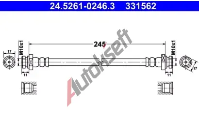 ATE Brzdov� hadice AT 331562, 24.5261-0246.3